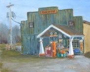 Corner Gas" 8x10 oil on Ampersand gessobord. $275. $25 from the sale of this painting will go to CTMHV.